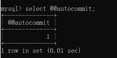 MySQL就是自动提交的,@@autocommit = 1